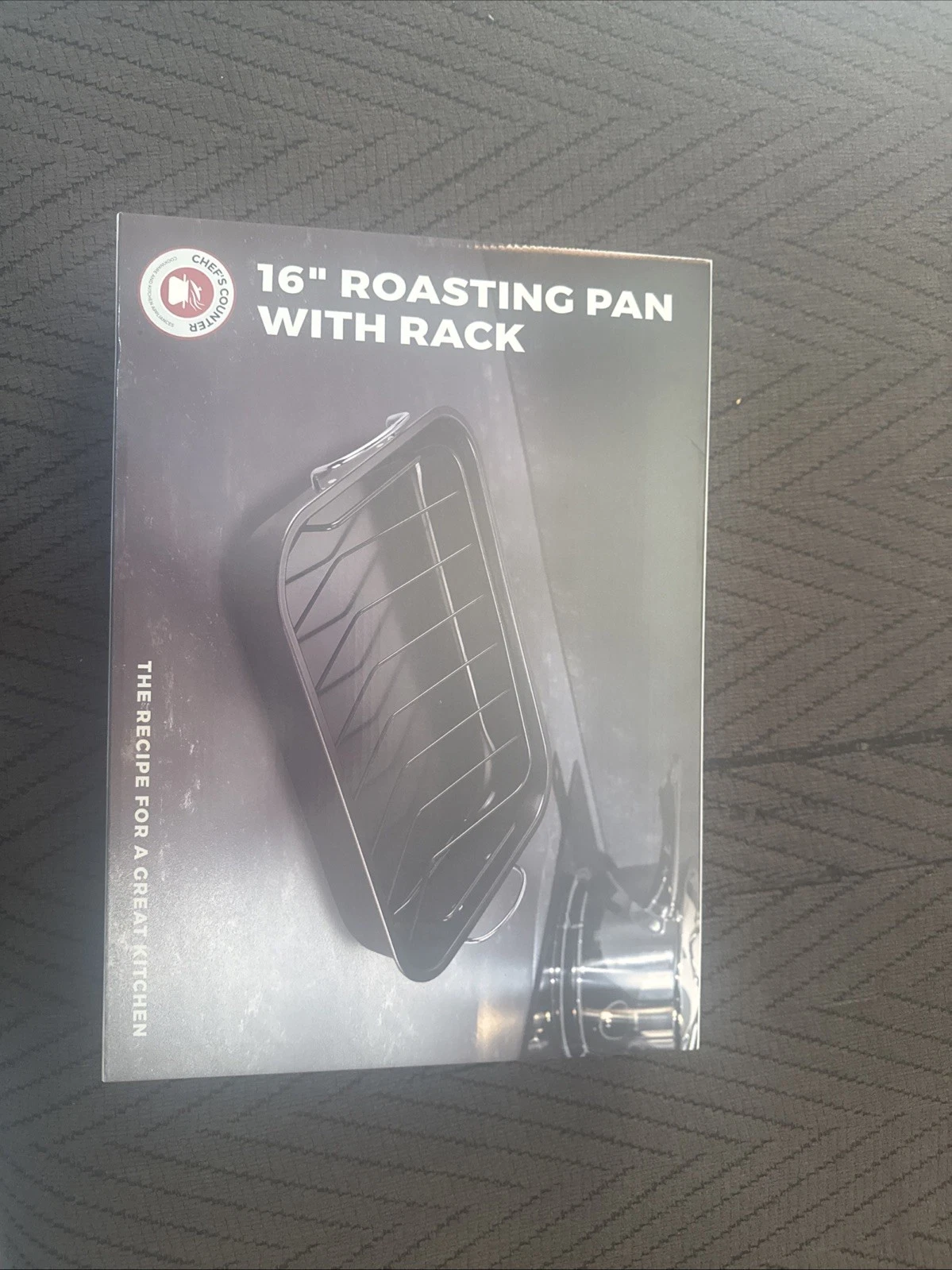 Chef's Counter 16 Inch Carbon Steel Pan W/ Roasting Rack NIB