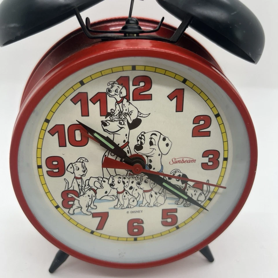 Reloj despertador campana doble vintage 101 Dalmations de Sunbeam de Disney Foto 2 de 4