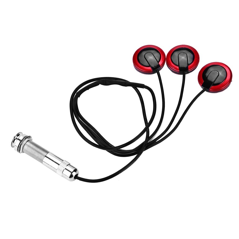 Self Adhesive Piezo Transducer Microphone Pickup With Endpin Jack For Guitar Blw