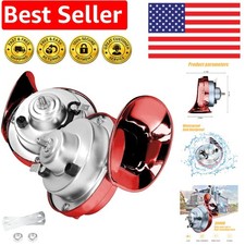 Moly Magnolia 300DB Super Loud Train Horn, 2PCS Car Air Electric Snail Double