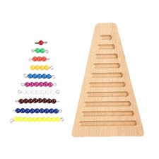 Rainbow Beads Bars with Board - Montessori Math