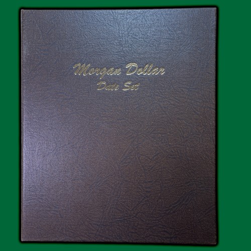 Morgan Dollars Date Set, Writing Dansco Album 7171, Used #38036