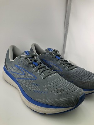 Brooks Glycerin 19 Shoes Mens Size 14 Wide 2E Gray Blue Running Road Sneakers