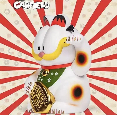 ZCWO Fortune Garfield Gold Rush Maneki Neko Limited Fashion Figure New In Stock