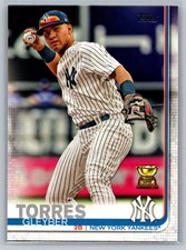 Gleyber Torres Yankees 2019 Topps Series 1 Baseball Card #7 All-Star Rookie
