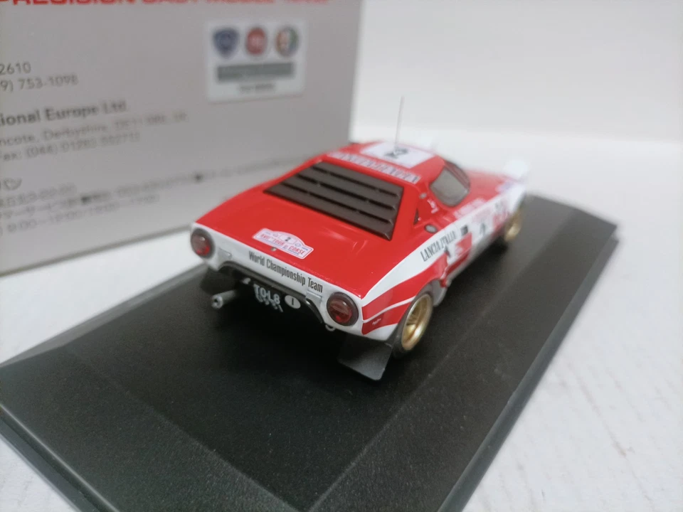 Hpi 1:43 Lancia HF # 2 Tour de Corse 1974 modelo de coche de rally Foto 3 de 4