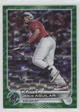 2022 Topps Series 2 Green Foilboard 68/499 Jesus Aguilar #560 qf8