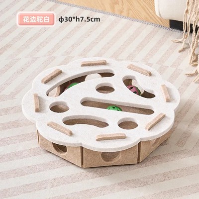 Katze Spielsachen Filz Puzzle Box Interaktives Ballspiel Indoor Unterhaltung