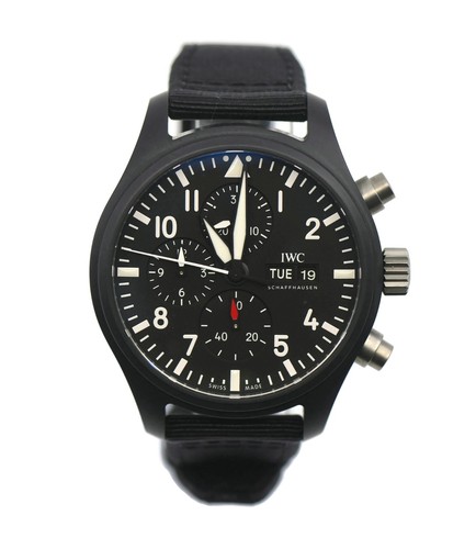 IWC Pilot Top Gun Chronograph Ceramic Watch IW389101