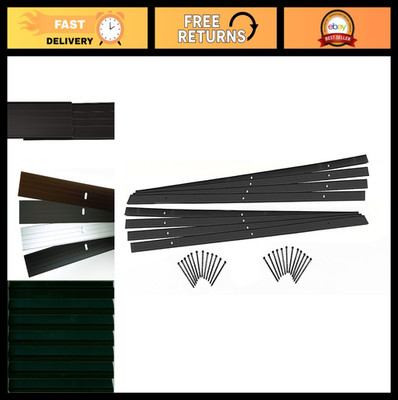 EasyFlex Aluminum Landscape Edging Project Kit, 8 Metal Garden Edging Pieces wit