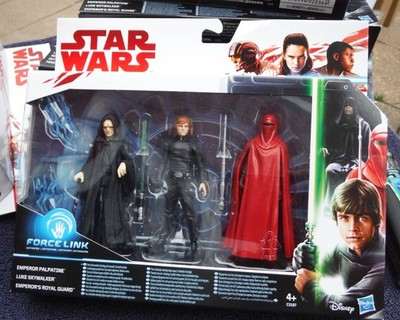 Star Wars Luke Skywalker Emperor Royal Guard Force Link 3-Pack Target Exclusive