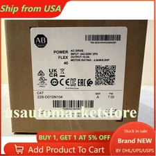 22B-D010N104 Allen Bradley Powerflex 40 AC Drive 5HP Surplus SEALED US Free Tax