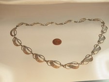 Antikes  Art - Deco Theodor Fahrner Markasit Collier 925 Silber fein floral 1940