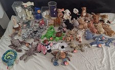 Large Collection 42 Ty Beanie Babies Assorted Rare Tags highly Collectible