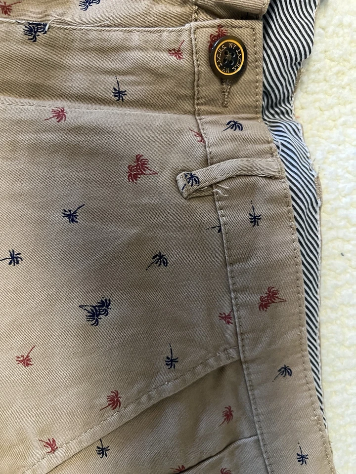 Pantalones Cortos Jachs New York Bleeker Para Hombre Talla 31 (medidas 34) Caqui Palmera Nuevos con Etiquetas  Foto 4 de 4