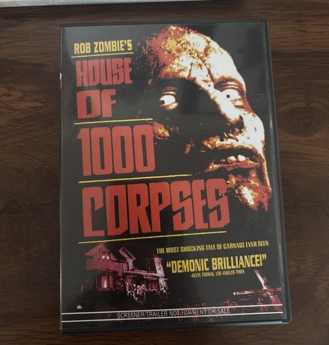 House of 1000 Corpses DVD Horror Rob Zombie Screener/Trailer - Rare Copy