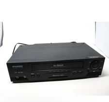 Sylvania VCR 6240VC Player Recorder 4 Head HiFi Tested Working No Remote