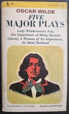 Vintage 1970 Oscar Wilde Five Major Plays Paperback Airmont Classics