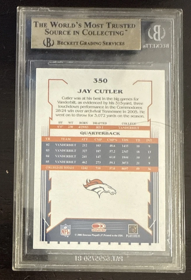2000 Score / Jay Cutler ROOKIE / BSG 9.5 GEM MINT - Image 2 of 2