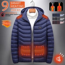 Electric USB Heated Vest Jacket Heating Pad Body WarmerWarm Cloth Coat Unisex US