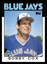 1986 Topps #471 Bobby Cox Card Toronto Blue Jays