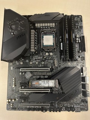 MSI MEG Z490 Unify Motherboard mit CPU, RAM und SSD