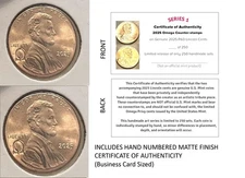 2025 P & D Lincoln Penny Cent OMEGA Ω Hand Counterstamp Set #/250 Mis-stamped