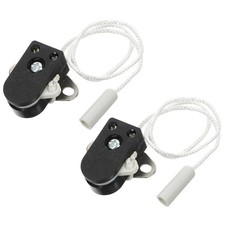 2 Pcs Ceiling Lamp Pull Switch Cord Replacement Parts for Wall Lighting Control