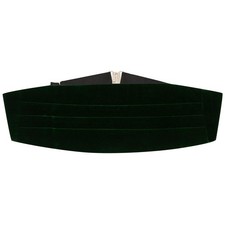Dark Green Velvet Cummerbund