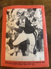 Sporting News 1977 NFL Guide Ken Stabler Front Cover Walter Payton Back Cover