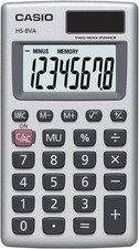 Casio HS-8VA Solar Powered Standard Function Calculator