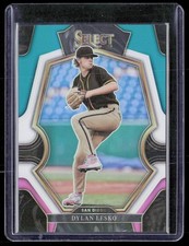 2023 Panini Select #194 Dylan Lesko Teal/White/Pink Prizm #/49 San Diego Padres
