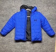 Under Armour Youth Puffer Jacket Neon Power Cozy Warmth Sz5
