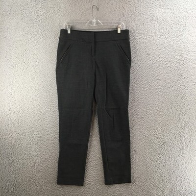 LOFT Ann Taylor Pants Womens 4 Gray Marisa Skinny Mid Rise Zip Pockets Pull On