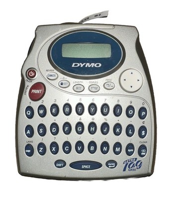 Dymo Letra Tag QX50 Electronic Labelmaker Portable Printer Silver Used Tested