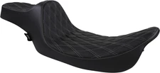 Drag Specialties - 08011370 - Extended Reach Predator III Seat - Double Diamond 