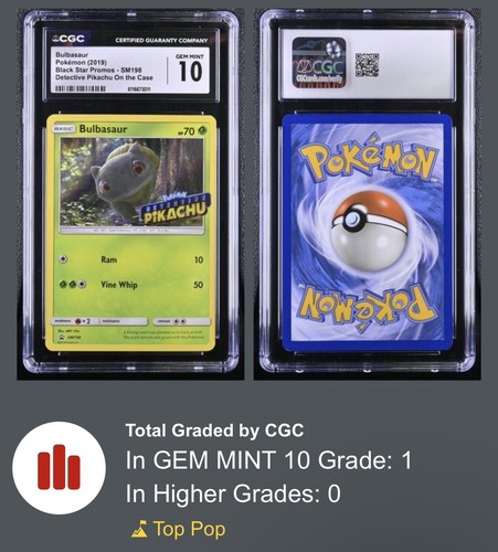 Bulbasaur graded CGC 10 for sale on eBay