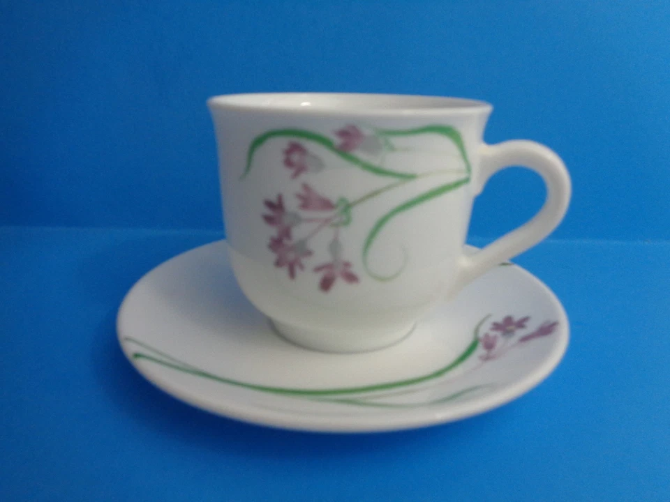 Conjunto de xícara e pires de melamina MARTHA STEWART DAILY Pacific Wildflower FRANÇA - Imagem 2 de 4