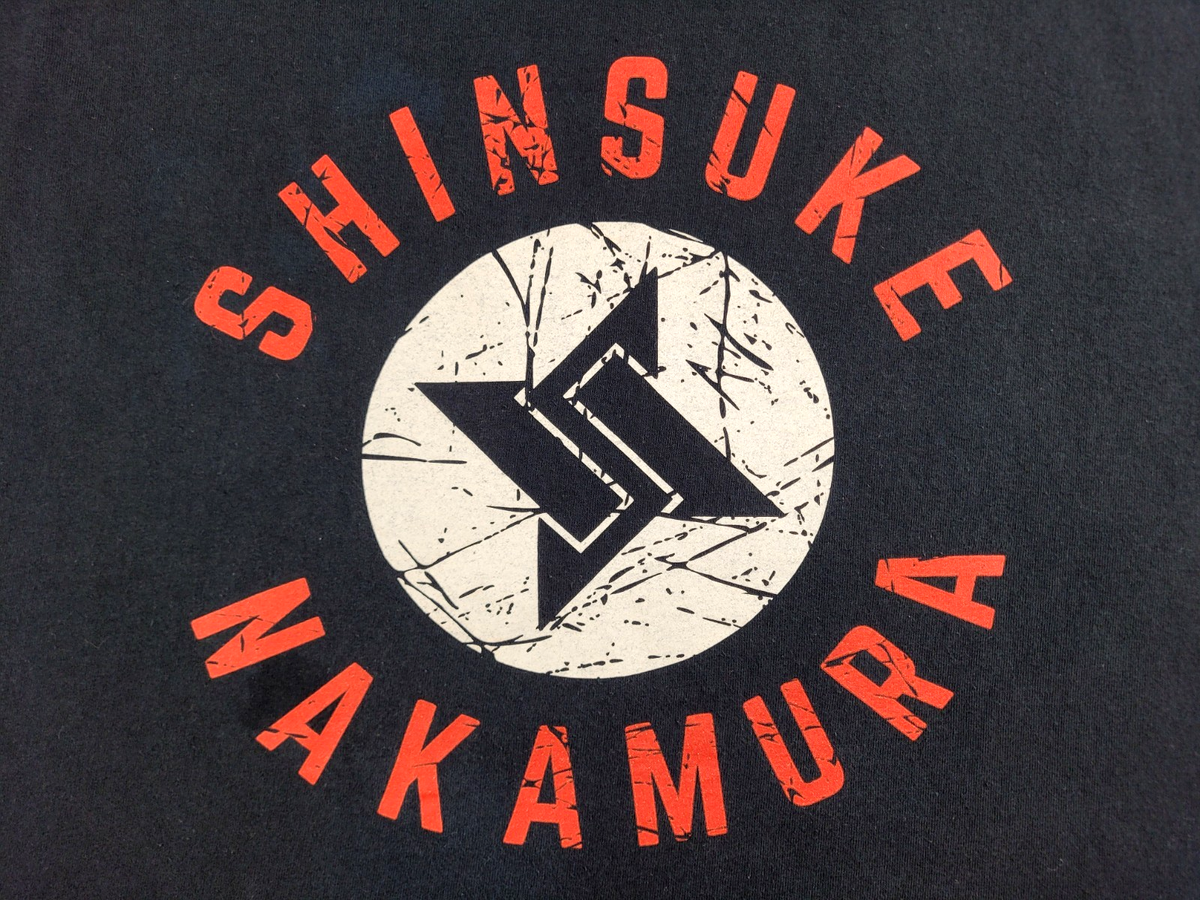 Shinsuke Nakamura T-shirt Men's XXL 2XL Black White Adult WWE