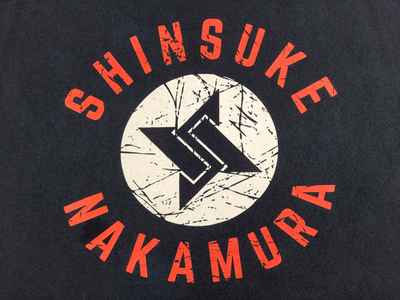 Shinsuke Nakamura T-shirt Men's XXL 2XL Black White Adult WWE