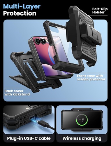 Coque protection militaire pour Samsung Galaxy Z Flip7 (2025) i-Blason écran - Photo 31 sur 53