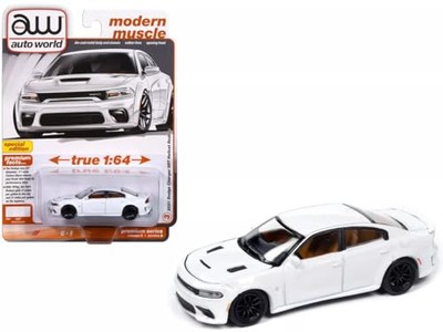 Autoworld 1/64 Dodge Charger Srt Hellcat Redeye 2021 White Charger Srt Hellcat R