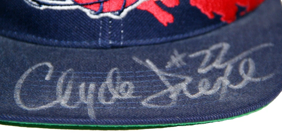 Clyde Drexler Signed Vintage Logo Athletic Splash Snapback Cap Hat NWT JSA - Image 2 of 4