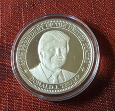 Donald J Trump 45th President MAGA Rare Coin 1 Troy Oz .999 Fine Silver Round