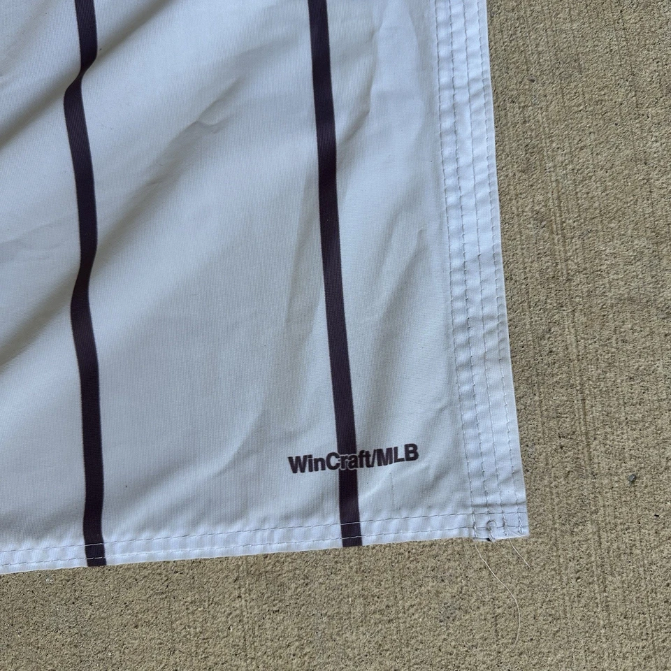 Chicago White Sox Vintage Pinstripes Flag Banner MLB 5x3 USA Made - Image 3 of 4