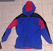 Columbia Vintage Puffer Red Blue Jacket Insulated Size Youth 18-20