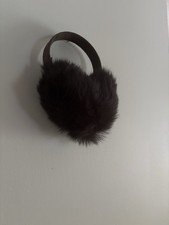 Chocolate Brown Faux Fur Ear Muffs Earmuffs Fall Winter Women  s Accessories