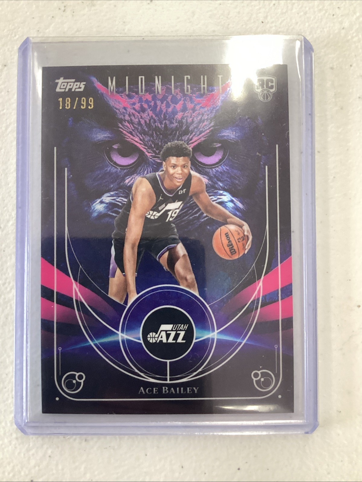 🔥2025-26 Topps Midnight ACE BAILEY Night Owls /99 SSP RC Rookie Case Hit🔥