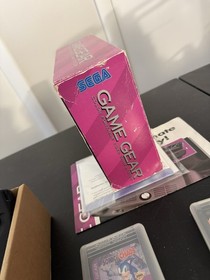 Sega Game Gear Super Sonic System Console Bundle RECAPPED Works Great!