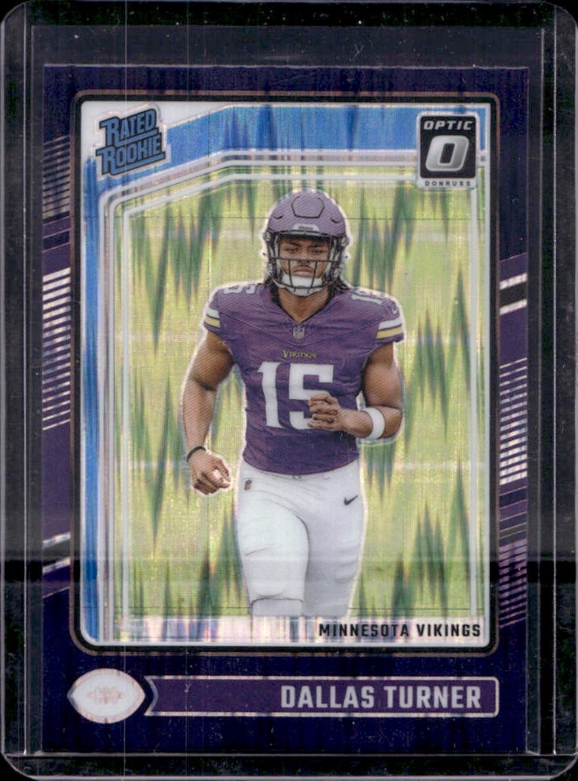 Dallas Turner Panini Donruss Optic #224 Purple Shock